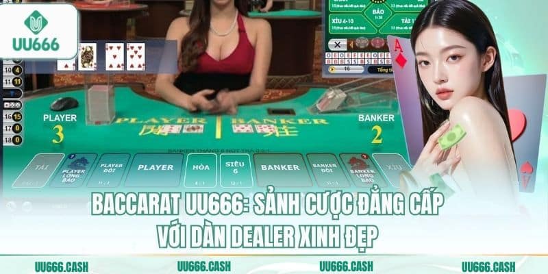 Baccarat UU666 1 Baccarat UU666: Sảnh cược đẳng cấp với dàn Dealer xinh đẹp